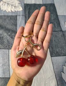 Cute Cherry Keychain