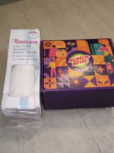 Reusable Kitchen Towels & Scotch-Brite Kit