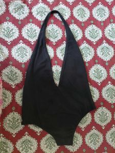 Black Halter Neck Body suit