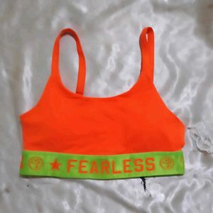 Vibrant Orange Sports Bra