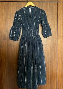 Indigo  BlockPrinted Jal Cotton Dress