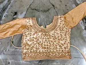 Royal Golden Embroidered Lehenga Set ✨