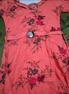 Floral Print Ethnic Gown