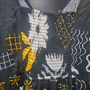 Unique Abstract Print Dress