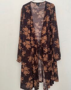 Floral Print Duster Shrug