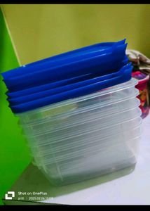Set of 6 Stackable Food Storage Containers