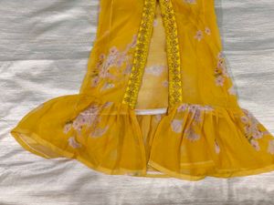 Yellow Sleeveless Shrug
