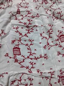 Bohemian Red Birdcage Print Skirt