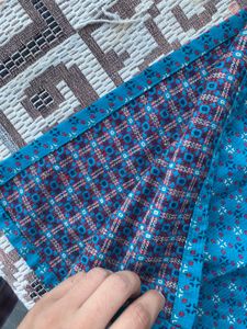Teal Blue winter Kurta/maxy