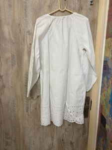 Chic White Broderie Anglaise Dress