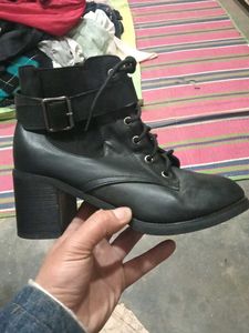 Black Heeled Ankle Boots