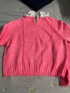 Cute Pink Knit Sweater