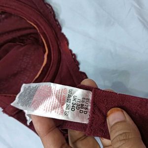 Maroon 😍Lace Bra