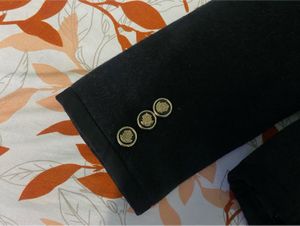 Black velvet blazer