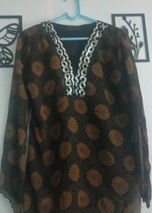 Embellished Printed Kurta