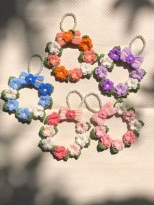Crochet Flower Wreath Ornament