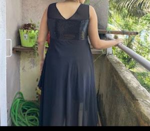 Chic Black Sequined Party Dress
