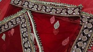Red Embroidered Lehenga Choli