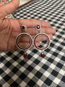 Elegant Red Drop Earrings