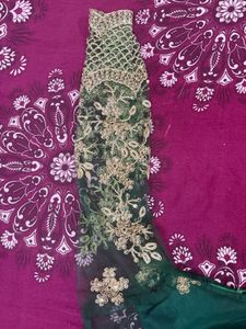 Green Embellished Blouse
