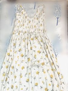 White Floral Maxi Dress