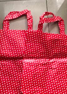 2 Polka Dot Bags