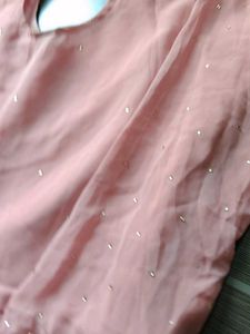 Pink Embroidere hand work bridal lehenga