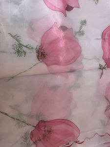 Floral organza saree