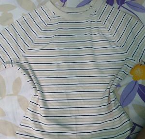 Striped Cropped T-Shirt