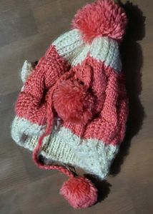 Cozy Winter Hat with Pom Poms
