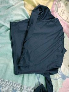 Dark Blue Long Sleeve Top