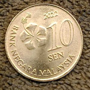 2022 Malaysia 10 Sen Coin