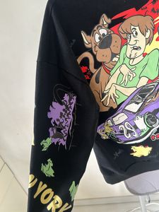 Black Cartoon Animated Sweatshirt