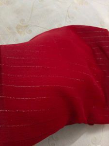 Elegant marun Striped Saree