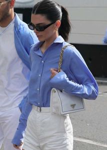 Korean Pintrest Classic Blue Button-Down Shirt