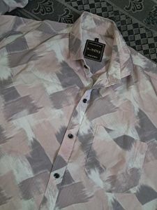 Abstract Print Men's Shirt