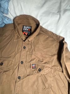 Superdry Brown Button-Down Shirt