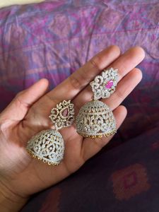 CZ Stones Ethnic Earrings