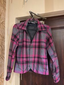 Pink Plaid Jacket