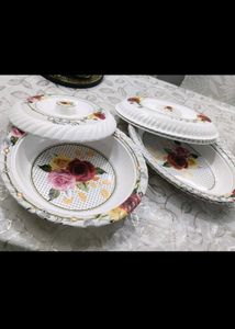 Combo of Floral Serving Platter Set