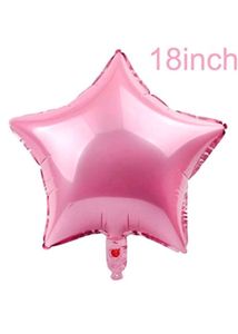 Party Propz 18 Inch Star Shape Foil Balloon-5 Pc