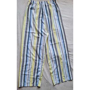 Striped Crop Top &amp; Pants Set