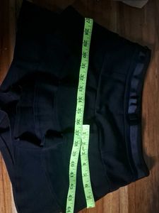 Black mini skort