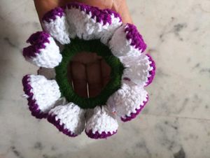 Handmade Crochet Scrunchies | Set of 4