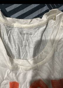 Reebok Gym wear White "Last Clean Shirt" Graphic T