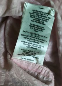 Authentic Ralph Lauren Pink Striped Button-Down Sh