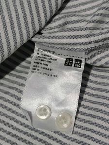 Uniqlo shirt blue strip size L