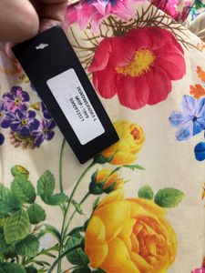 Floral Print Sheath Dress w/ cutout back