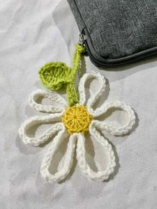 Daisy Crochet Keychain