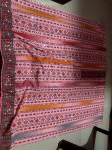 Solid Pink Beautiful Dress Material